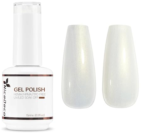 Nicedeco Pearl Nagellack 15ml UV Nagellack Schimmer Gel Pearl Effect Gel Nail Polish Pearlescent Colours - 002