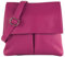 modamoda de T63LEDER Damen Leder Umhängetasche Schultertasche handmade in Italy, Farbe:Pink