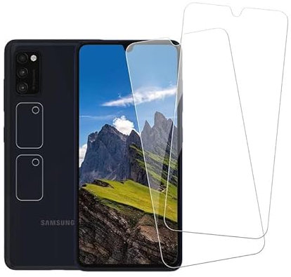 2+2 Stück Schutzfolie für Samsung Galaxy A41 Panzerglas Kameraschutz, Kratzfest Displayschutz für Samsung A41 Folie, Ultra Klar für Samsung A41 Schutzfolie, 9H für A41 Schutzglas