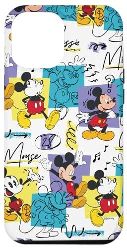 iPhone 12 Pro Max Disney Mickey Mouse Retro Classic Vintage Animation Designs Case