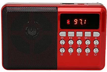 Radio de Poche Portable à Piles AM FM, Antenne Externe Ergonomique, Radio de Poche, Carte Mémoire, Lecture MP3, Meilleure Réception et Durée de Vie la Plus Longue