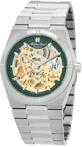 Mathey-Tissot Zeus H118CFAV Skelett Automatikuhr grünes Zifferblatt, Modern