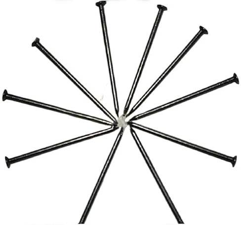 DUBTEDHOU Chiodi per pareti in Cemento zincato, Chiodi in AC 50 Pezzi di Chiodi Extra Lunghi/per la Lavorazione del Legno 1/2/3/4 Pollici 567 Pollici 8 Pollici 9 Pollici 10 Pollici(12 Inches (300mm))