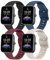 ZGCE 4 Piezas Correa para Amazfit GTS/GTS 2/GTS 3/GTS 4 Mini, 20mm Correa de Silicona para Amazfit Bip S/Bip S Lite/Bip U/Bip U Pro, Pack C