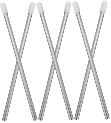 Stainless Steel Dishwasher Inserts Bottle Holder Rods 6pcs White | Dishwasher Bottle Rack and Carafes, Easy Installation, 6mm Diameter 18.2cm Length
