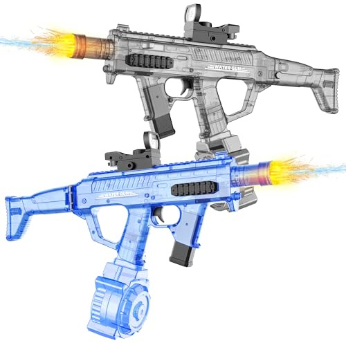 Pristar Pistolet à Eau Électrique 730 ML pour Adultes et Enfants | Automatique Puissant à Longue Portée 8-10 Mètres pour Fêtes de Piscine, Plage et Plein Air
