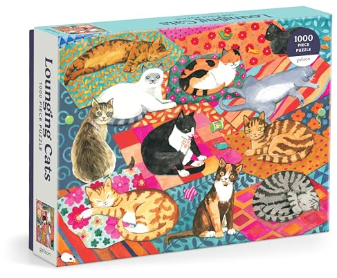 Lounging Cats. 1000 Piece Puzzle