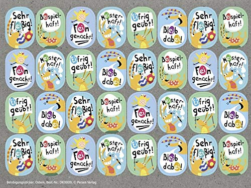 Belobigungssticker: Ostern: 224 motivierende Sticker für die Osterzeit (1. bis 6. Klasse) (PERSEN Belobigungssticker)