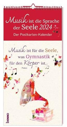 Musik ist die Sprache der Seele 2024: Der Postkarten-Kalender