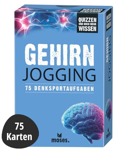 moses. Gehirnjogging – 75 Denksportaufgaben, Rätsel-Kartenset, Wissensquiz aus der Reihe Quizzen und noch mehr Wissen
