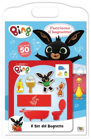 Facciamo il bagnetto! Bing. Con adesivi. Ediz. a colori. Con set bagnetto