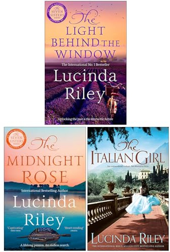 Lucinda Riley Collection 3 Books Set (The Light Behind The Window, The Midnight Rose & The Italian Girl)