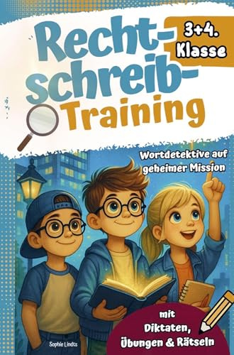 Rechtschreibtraining 3+4. Klasse I Mit 3-Minuten-Abenteuergeschichten -Wortdetektive auf geheimer Mission - Mit Diktaten, Übungen & Rätseln.: Effektiv lernen mit Abenteuern und Spaß