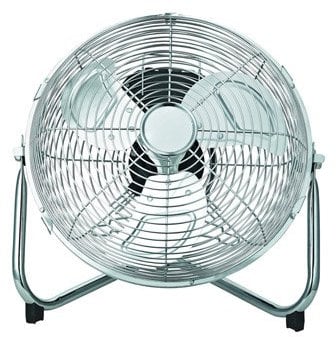 Black 12 Inch (30 cm) Powerful Cooling Cold AirHigh Velocity Floor or Wall Mountable Air Circulator with 3 Airflow Speed Settings, Quiet Operation For Use in Homes and Offices