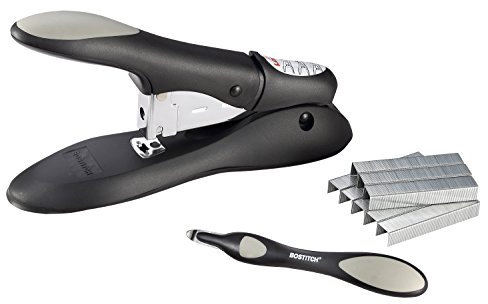Bostitch PHD-60R Heftgerät ohne Einklemmen, 60 Blatt, inkl. Heftklammerentferner, Schwarz