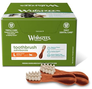 Whimzees Toothbrush Size L / 30 Pieces in Display Pack of 1 (1 x 1.8 kg)