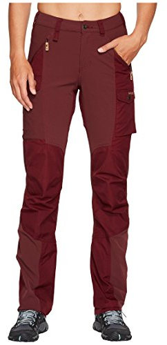Fjällräven Damen Trekkinghose Nikka Curved, Dark Garnet, 34, F89638-356
