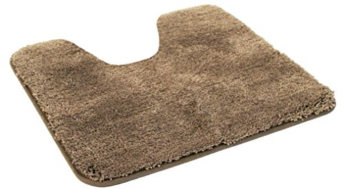 Kinzler J-10002/52 braun Badematte, Mikrofaser, 50x55 cm mit Ausschnitt