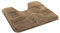 Kinzler J-10002/52 braun Badematte, Mikrofaser, 50x55 cm mit Ausschnitt