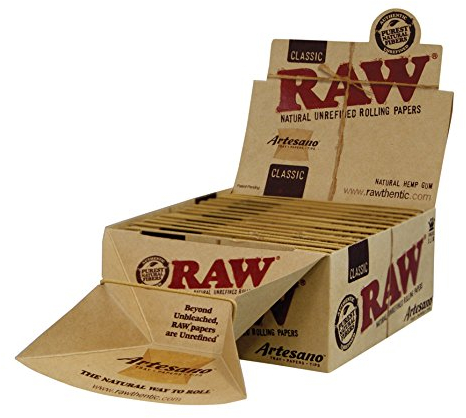 RAW Artesano Classic King Size Papers + Tips + Tray integriert NEU! 2 Boxen (30x Booklets)