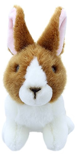 Wilberry - Minis - Brown & White Rabbit Soft Toy - WB005023