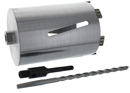 Diamant Bohrkrone SDS-plus Aufnahme und Zentrierbohrer Nutzlänge 180 mm Ø 127 mm Betonbohrkrone Kernbohrer