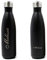 FunnyGuys Bouteille isotherme à double paroi en acier inoxydable - 500 ml - Personnalisable, noir 3