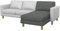 Soferia Überzug Kompatibel Mit KARLSTAD Anbau Recamiere Sofasitzbezug Sitzkissenbezug Chaiselongue-Bezug Husse Einfache Reinigung Allergiefrei Wasserabweisend Majestic Velvet Grau