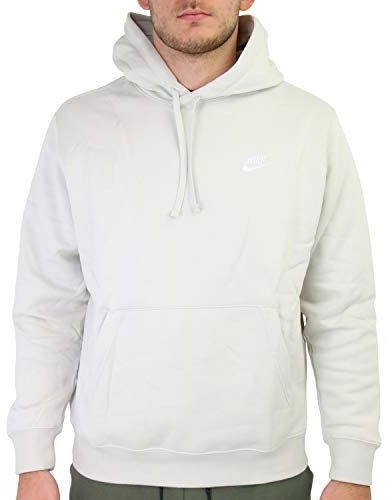 NIKE M NSW Club Po Bb Herren-Kapuzenpullover, Light Bone/Light Bone/White, L, Light Bone/Light Bone/White, Large
