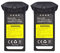 ZYGY 2pcs 7.4V 1000mAh schwarz Lithium Batterie für D58 U88 U88S Bürstenlos Quadcopter