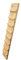 Ruhti - Hühnerleiter - Kaninchen Leiter - Kleintier - Holzrampe - Treppe (50 cm)