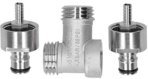 Bierbrauadapter Konverter Carbonation Conversion Connector Edelstahl PCO 1881 für PET-Flasche Home Beer Connector Kit