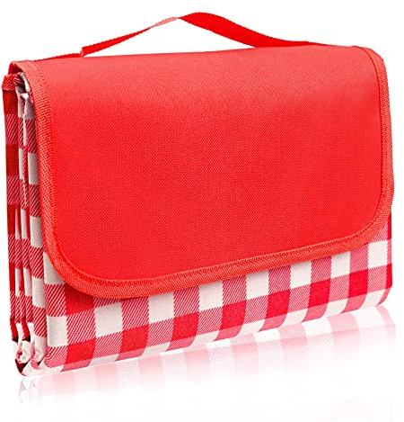 LIVEHITOP 150 X 200 cm Picknick Decke, Outdoor Picknickdecke Wasserdicht Groß Faltbar Stranddecke XXL mit Tragbarem für Outdoor, Camping, Park, BBQ