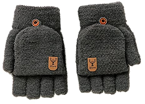 Fingerlose Thermo Handschuhe Flauschige Touchscreen Winter Warme Herren Damen Kinder Fahrrad Mtb Arthrose