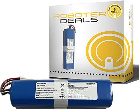 Lithium Ionen Akku, Ersatz Akku, Batterie (5.200 mAh) für Ecovacs Deebot OZMO 950 und 960