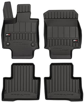 OMAC Gummi Fußmatten für Toyota RAV4 2018-2025 Hybrid Premium Gummi Schwarz 4tlg