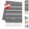 LeStoff Premium Hamamtuch XXL 200 x 200 cm - 100% Bio-Baumwolle, Vorgewaschen, Nachhaltig, Saugstark & Schnelltrocknend, Picknickdecke, Liegetuch, für Strand, Bad, Yoga, Camping & Reise (Schwarz)