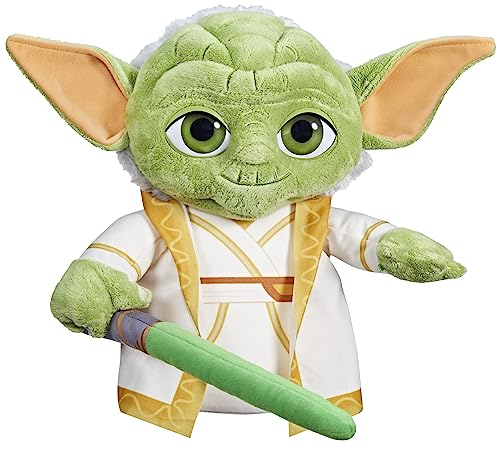 STAR WARS Young Jedi Adventures Master Yoda Plush, Plush, Toys, Preschool Toys for 3 Year Old Boys & Girls