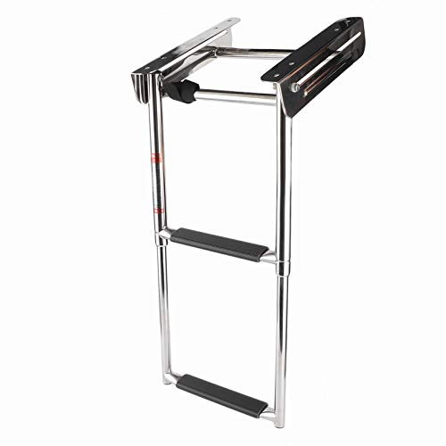 Marine Deck Ladder Telescopico 2 Step Boat Swim Platform Scale Acciaio Inossidabile W Scalette per Pontili a Corda Fissa I Gradini di Questa Scaletta per Barche Si Piegano
