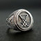 XJruixi Gothic Lucifer Satan Signet Ring for Men and Women Stainless Steel Punk Biker Ring Cool Pagan Jewelry Gift Dropshipping Store