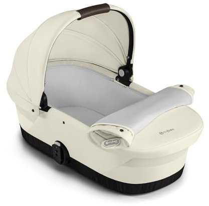 CYBEX Gold GAZELLE S Cot Kinderwagenaufsatz, Ab Geburt bis ca. 6 Monate (max. 9 kg), Für CYBEX Gazelle S und e-Gazelle S, Seashell Beige