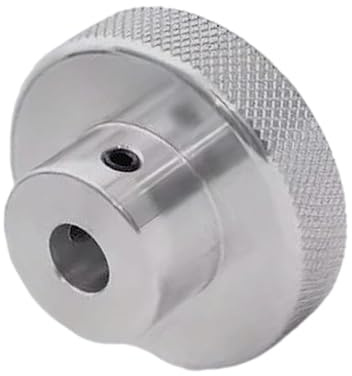 CHANCS Aluminum Alloy Handwheel Knurled Adjustment Handle 80mm OD 24mm Bore Knurled Handles for Machine Power Lathe Accessories
