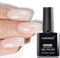 KANORINE Milky White Glitter Nude Gel Polish,Translucent Jelly Milky White color coat Gel Nail Polish Soak Off long lasting Gel Polish Nail Art Manicure Salon DIY Gel Nail Design 0.5oz/15ml