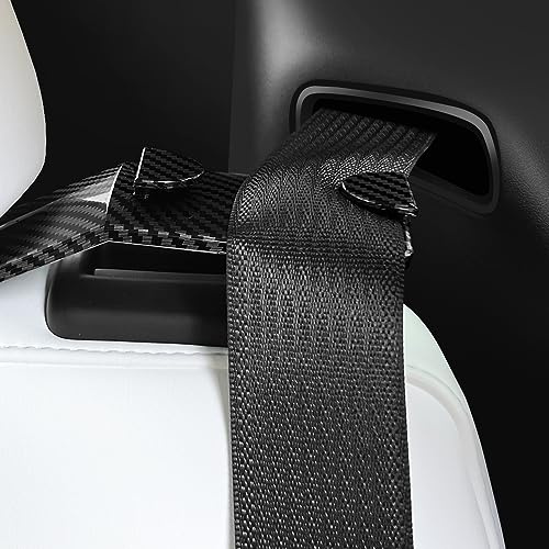 Supporto guida cintura di sicurezza per Tesla Model Y (2021-2023) sedile posteriore: Maggiore comodità e stile in confezione da 2