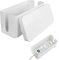 Figarge Kabelbox Kabelmanagement Box zum Kabel verstecken Mehrfachstecker Organisator Sie die Computerverkabelung lose Drähte Draht Organisator Box weiß
