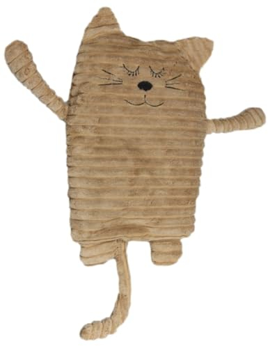 Ameisenkeks® Wärmekissen Katze HELLBRAUN gefüllt mit Leinsamen von Inware