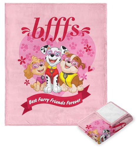 Northwest Paw Patrol Silk Touch Überwurfdecke, 127 x 152,4 cm, BFFFs