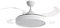 SOLMIRA Ventilador de Techo, Luz LED, Diámetro 106cm, Modo Frio Calor, Silencioso (Blanco)