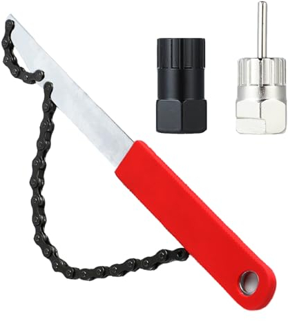 Llave de cadena de bicicleta, Desmontables bicicleta,Extractor de piñones, Herramienta de bloqueo de cassette, Extractor de bielas de bicicleta, Para cassettes de 7, 8, 9, 10, 11 Velocidades