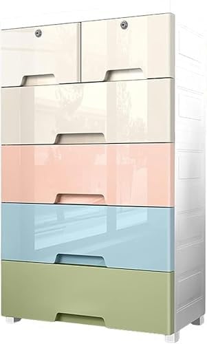 CONGRUI Aufbewahrungsschrank, Spind, Kinderschrank, große Kapazität, Schubladentyp, mehrschichtiger Kunststoff, geeignet für Wohnzimmer, Schlafzimmer, Kinderzimmer (A,5 Ebenen)